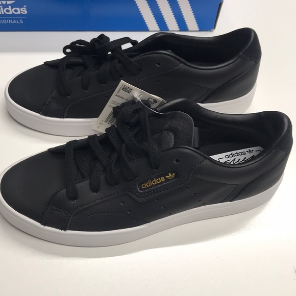 adidas sleek womens black